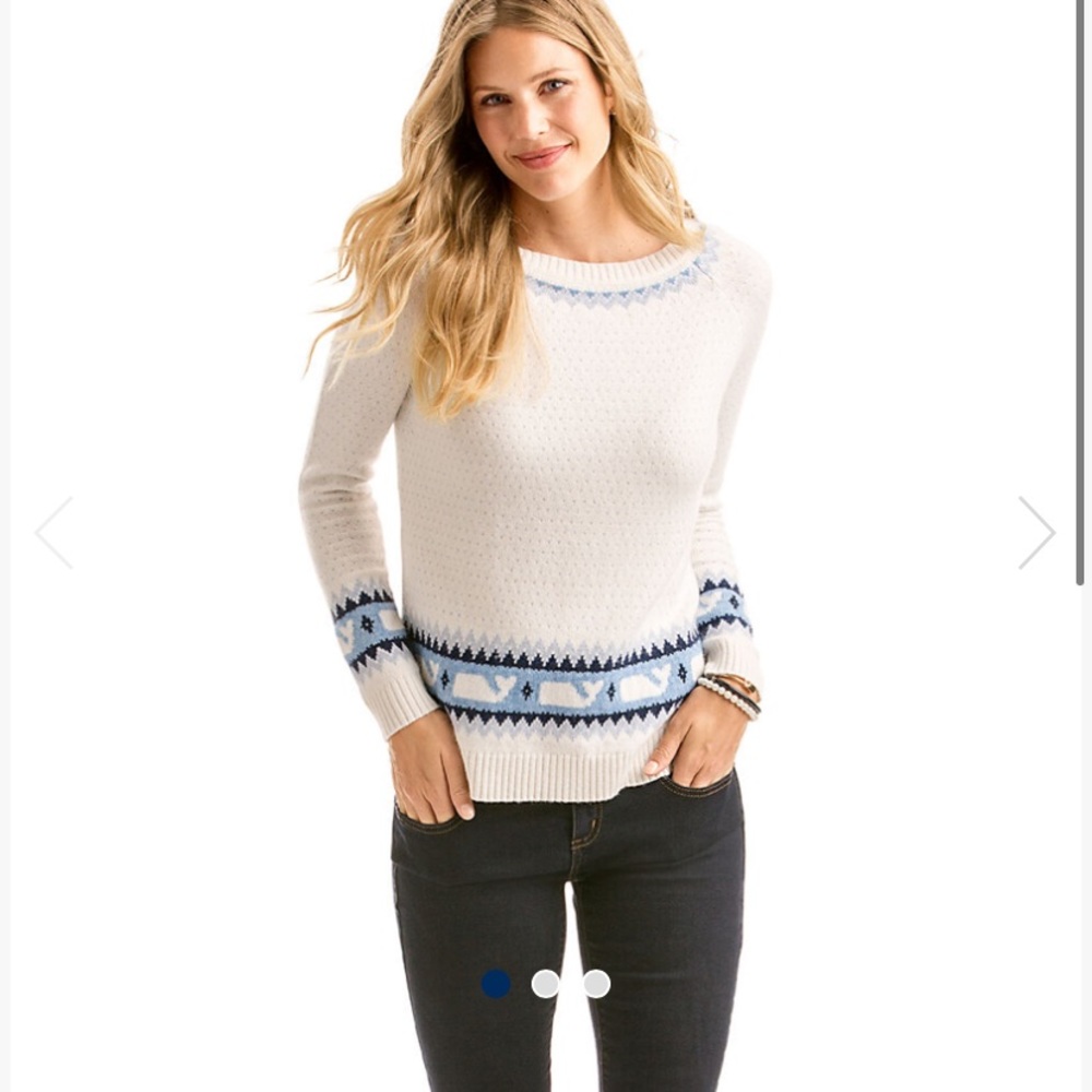 VINEYARD VINES whale isle sweater